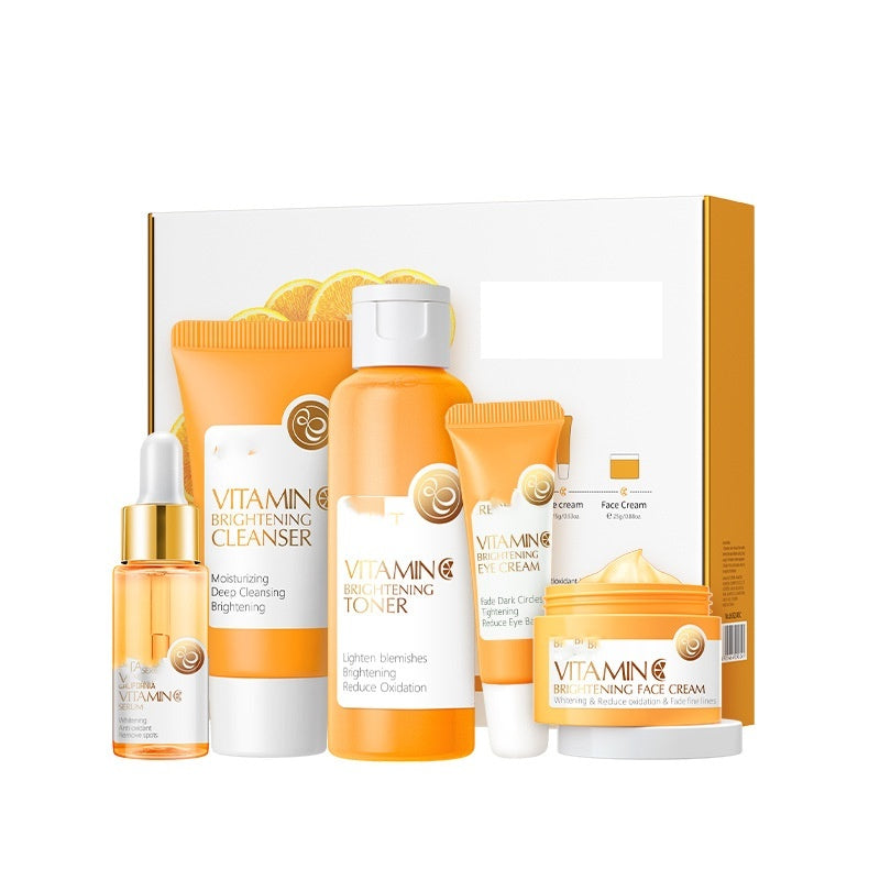 New Vitamin C 5-Piece Cleansing & Revitalizing Toner Set - Brightening & Whitening Skin Solution