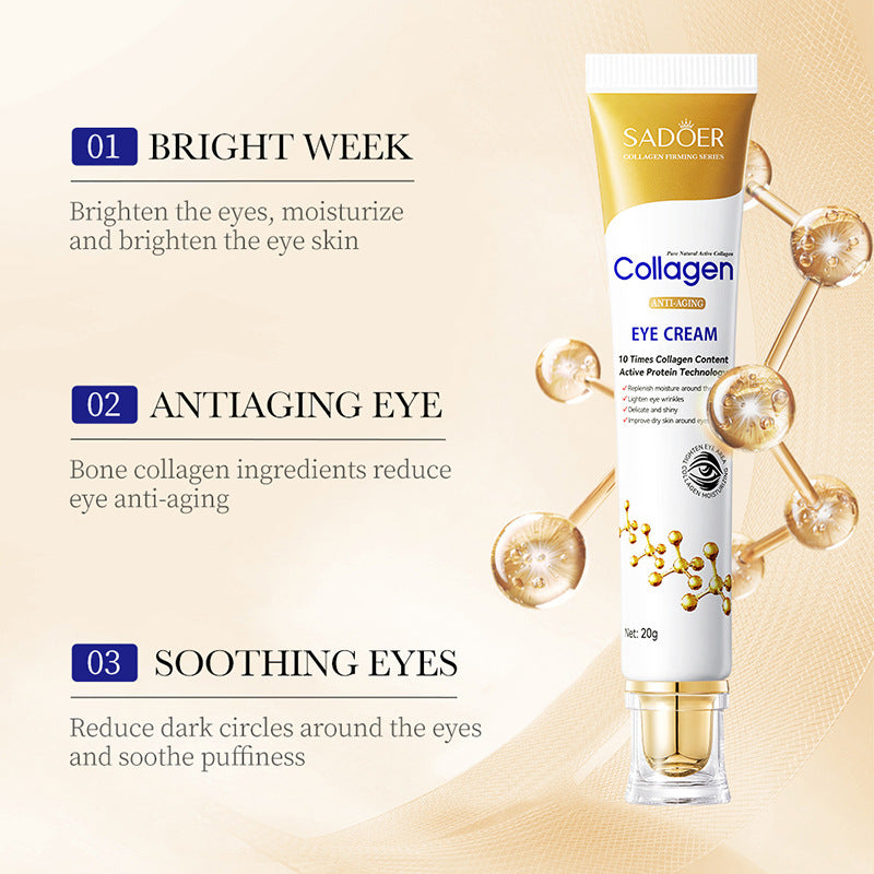 Collagen Anti-wrinkle Eye Cream Fade Wrinkles Firming Anti-puffiness Dark Circles