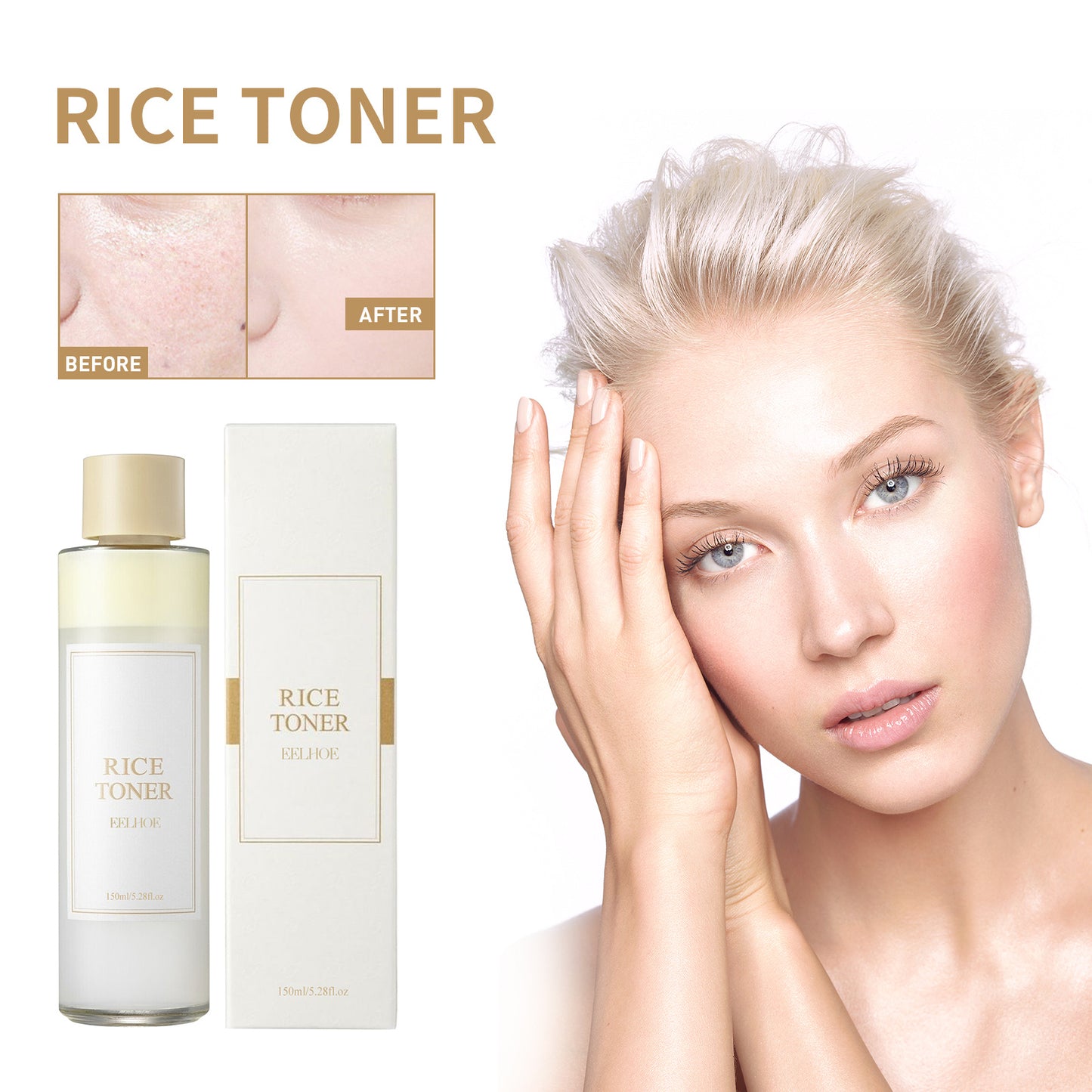 EELHOE Rice Toner - Ultimate Hydration and Skin Barrier Repair for Firm, Soft Skin