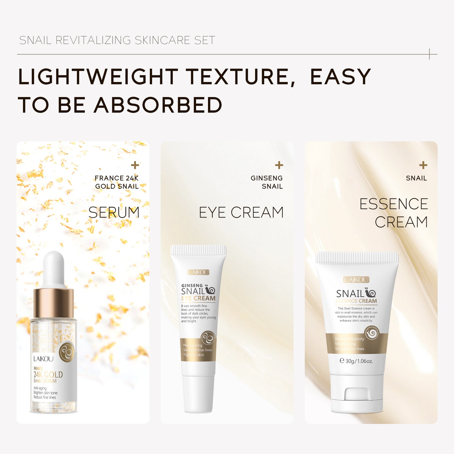 Snail Brightening Skin Care Set