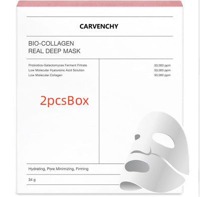 Deep Collagen Overnight Mask The Real Collagen Facial Sheet Masks With Low Molecular Weight Collagen For Elasticity Firming