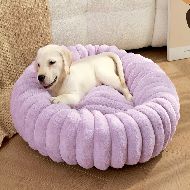 Rabbit Fur Pets Dog Bed Plush Cat Kennel Pet Products